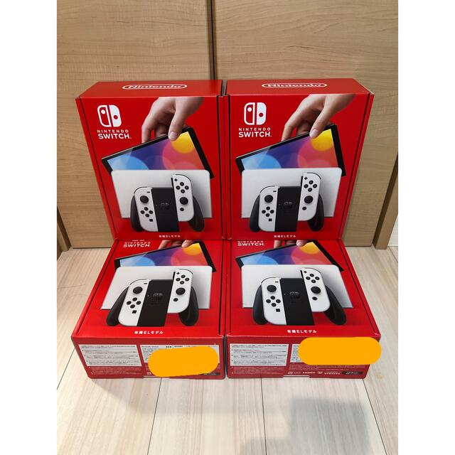 Nintendo Switch - Switch 有機EL ホワイト　店舗印あり　4台