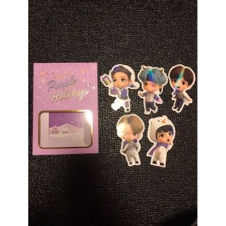 ボウダンショウネンダン(防弾少年団(BTS))のBTS TinyTAN Holiday STICKER Light Purple(アイドルグッズ)