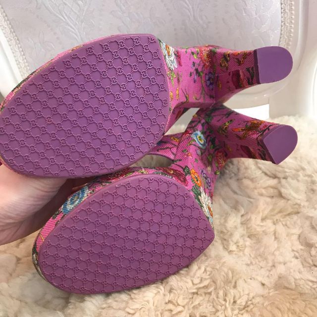☆未使用品☆GUCCI サンダル フローラ 花柄 ハイヒール 約23cm ☆未使用品☆GUCCI サンダル フローラ 花柄 ハイヒール 約23cm