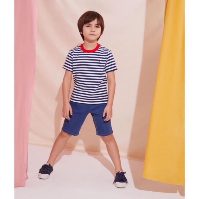 PETIT BATEAU(プチバトー)の新品未使用  プチバトー  ボーダー  半袖  Tシャツ  10ans キッズ/ベビー/マタニティのキッズ服男の子用(90cm~)(Tシャツ/カットソー)の商品写真