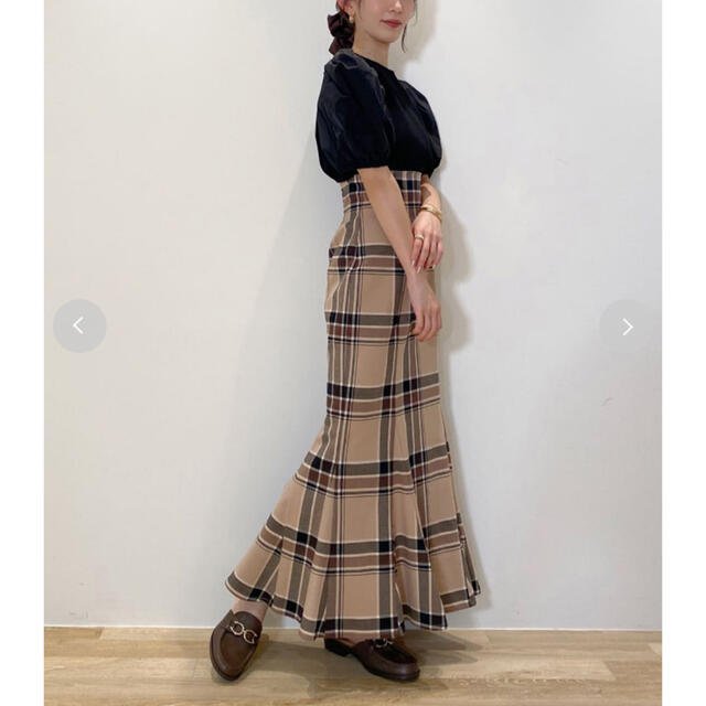 SNIDEL(スナイデル)のsnidel 完売商品　マーメイドスカート　チェック レディースのスカート(ロングスカート)の商品写真