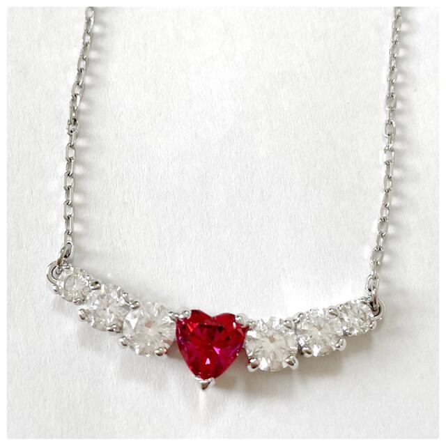 【超美品】 スワロフスキー ネックレス ハート ピンク ホワイト LOVE