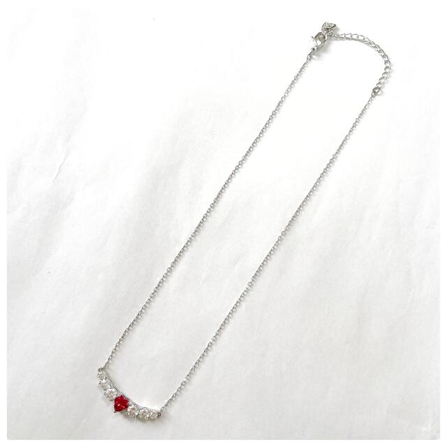 【超美品】 スワロフスキー ネックレス ハート ピンク ホワイト LOVE
