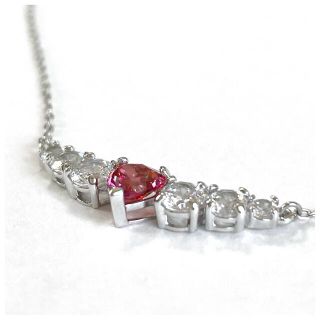 【超美品】 スワロフスキー ネックレス ハート ピンク ホワイト LOVE