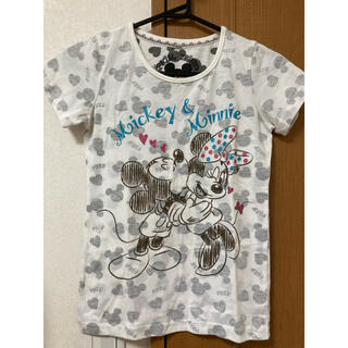 ディズニー(Disney)の140150ディズニーミッキー&ミニーデザインTシャツ(Tシャツ/カットソー)
