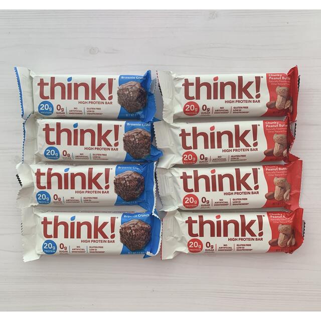 think!ハイプロテインバー8本、ONE12本