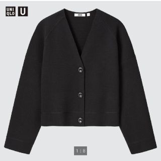 ユニクロ(UNIQLO)のユニクロ　メリノブレンドショートカーディガン(カーディガン)