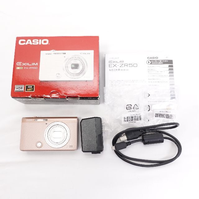 CASIO(カシオ)のCASIO カシオ　EXILIM HS EX-ZR50デジタルカメラ　ピンク スマホ/家電/カメラのカメラ(コンパクトデジタルカメラ)の商品写真