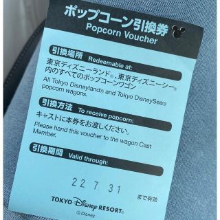 ディズニー(Disney)のDisney ディズニーランド ディズニーシー　ポップコーン引換券(遊園地/テーマパーク)