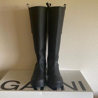 ロンハーマン(Ron Herman)のGANNI リサイクルラバー ロングブーツ　ガニー　レインブーツ　zara(ブーツ)