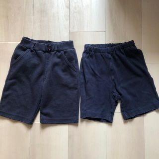 ムジルシリョウヒン(MUJI (無印良品))の【2枚セット】紺色　半ズボン100 (パンツ/スパッツ)