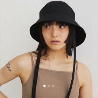 クラネ(CLANE)の【1回着用】style mixer スタイルミキサー ハット 黒 UVカットに(ハット)