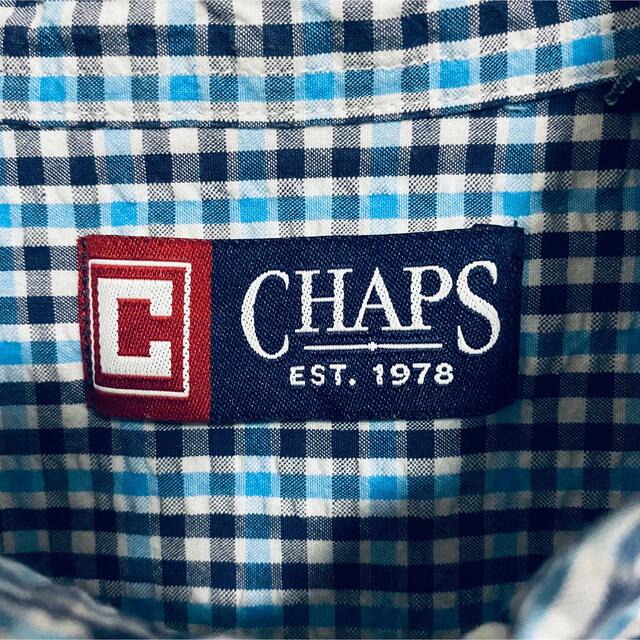 チャップス　ラルフローレン　シャツ　XL ワンポイント　刺繍ロゴ　 一点物