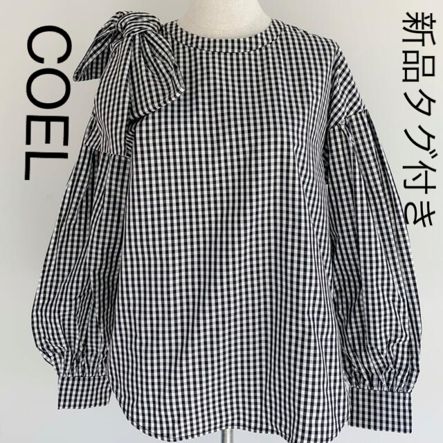 在庫あり・即納 COEL ショルダーリボンブラウス 新品タグ付き ...