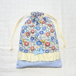 ハンドメイド　巾着袋　コップ袋　リバティ　クラリス　女の子(外出用品)