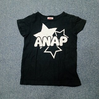 アナップキッズ(ANAP Kids)の★ANAP＊Tシャツ＊ブラック＊110cm(Tシャツ/カットソー)