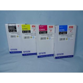 オフィス用品EPSON ICBK93L ICC93L ICM93L ICY93L 4個 純正