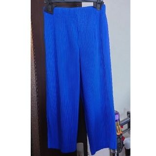 ISSEY MIYAKE - HOMME PLISSE ISSEY MIYAKE プリーツパンツ ブルーの