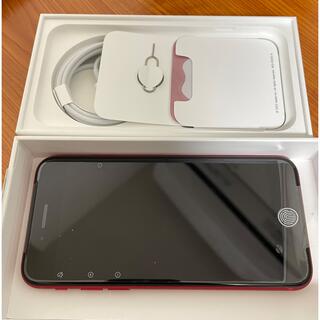 アイフォーン(iPhone)のsimフリー　iPhoneSE 第3世代 64GB レッド(スマートフォン本体)