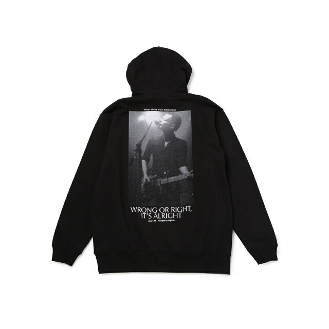 bonjour records(ボンジュールレコーズ)の【ブラック（01）】【bonjour records】トム ヨークHOODIE レディースのトップス(パーカー)の商品写真