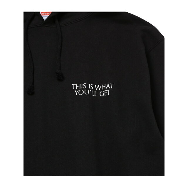 bonjour records(ボンジュールレコーズ)の【ブラック（01）】【bonjour records】トム ヨークHOODIE レディースのトップス(パーカー)の商品写真