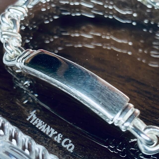 VINTAGE TIFFANYティファニー ノット ブレスレット ID チェーン