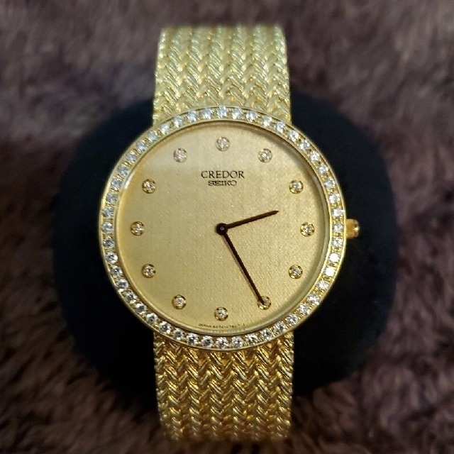 未使用品 CREDOR SEIKO クレドールセイコー 18金無垢ダイヤ腕時計 | フリマアプリ ラクマ