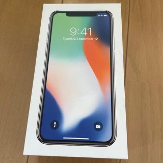 アイフォーン(iPhone)の空箱 iphone x  b simフリー シルバー(その他)