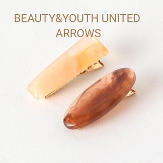 ビューティアンドユースユナイテッドアローズ(BEAUTY&YOUTH UNITED ARROWS)の新品BEAUTY&YOUTH UNITED ARROWSマーブルヘアピン：ピンク(ヘアピン)