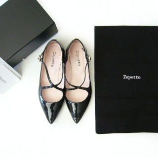 レペット(repetto)のrepetto(レペット)●つやつやパテント♪クロスベルト パンプス/37.5(ハイヒール/パンプス)