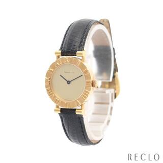 ティファニー(Tiffany & Co.)のアトラス レディース 腕時計 クオーツ K18YG リザード  ゴールド文字盤(腕時計)