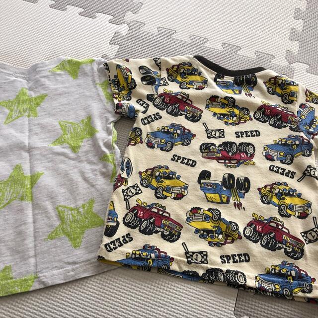 専用 半袖　Tシャツ　車柄　星柄 95 2枚セット まとめ売り キッズ/ベビー/マタニティのキッズ服男の子用(90cm~)(Tシャツ/カットソー)の商品写真