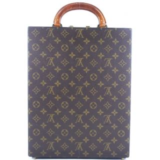 ルイヴィトン(LOUIS VUITTON)の【LOUIS VUITTON】ルイ・ヴィトン アタッシュケース モノグラムキャンバス 茶 861 メンズ ビジネスバッグ(ビジネスバッグ)