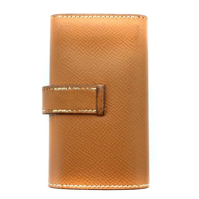 Hermes(エルメス)のエルメス HERMES ベアン キーケース 4連 シルバー金具 □J刻印 茶 レディースのファッション小物(キーケース)の商品写真