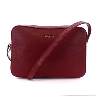 フルラ(Furla)のフルラ リリー ショルダーバッグ カメラバッグ スクエア レザー 赤(ショルダーバッグ)