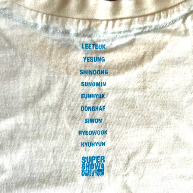 SUPER JUNIOR(スーパージュニア)のSUPER JUNIOR SUPER SHOW4 WORLD TOUR Tシャツ エンタメ/ホビーのタレントグッズ(アイドルグッズ)の商品写真