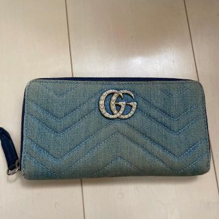 グッチ(Gucci)のグッチの長財布　デニム(財布)