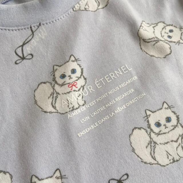 ✿size 120✿ Tシャツ オープンショルダー 半袖 ねこちゃん