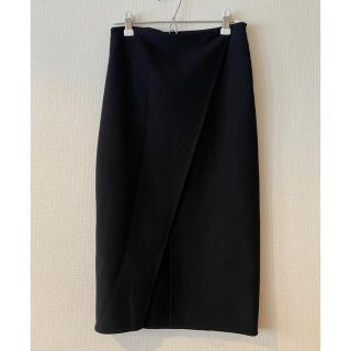 アクネストゥディオズ(Acne Studios)のACNE STUDIOS タイトラップスカート黒34(ひざ丈スカート)