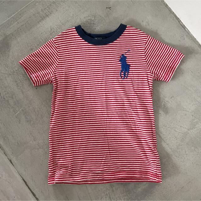 Ralph Lauren(ラルフローレン)の１３０（６）⭐︎ビックホースラルフローレン ボーダー Tシャツ キッズ/ベビー/マタニティのキッズ服男の子用(90cm~)(Tシャツ/カットソー)の商品写真
