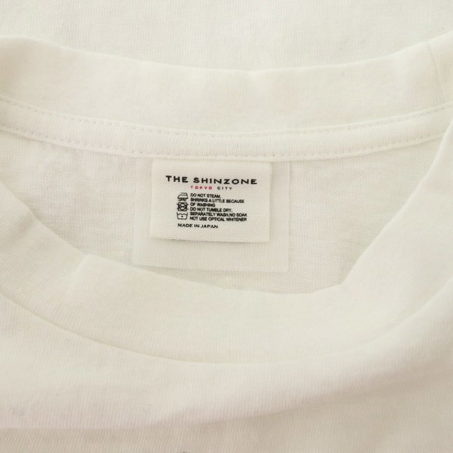 Shinzone(シンゾーン)のシンゾーン バッハTシャツ 半袖 カットソー プリント オーバーサイズ F 白 レディースのトップス(Tシャツ(半袖/袖なし))の商品写真