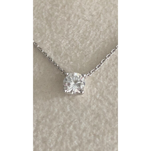 アクセサリー大粒★ 保証書有 0.35ct ヴァンドーム青山 K18WG キャトルネックレス