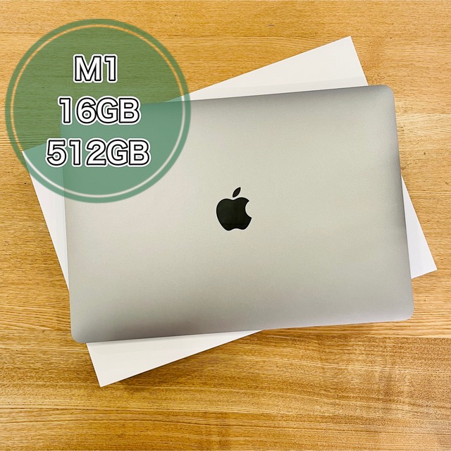 最安価格 Mac CTO 512GB 16GB M1 Air 保証あり☆MacBook - (Apple