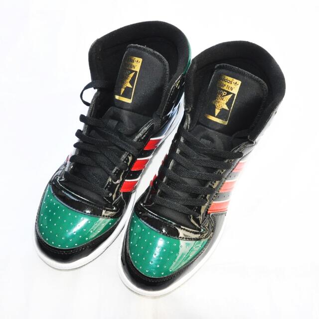 adidas(アディダス)のADIDA /TOPTEN RB BLACK GREEN RED PATENT メンズの靴/シューズ(スニーカー)の商品写真