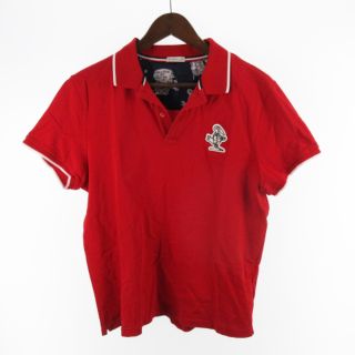 モンクレール(MONCLER)のモンクレール ポロシャツ  D10918302700 赤 レッド L 18SS(ポロシャツ)