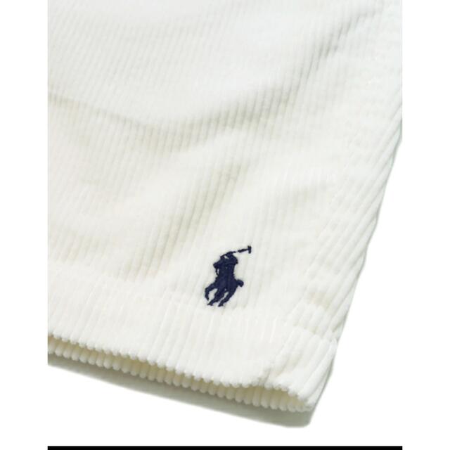 POLO RALPH LAUREN(ポロラルフローレン)のラルフローレン　コーディロイハーフパンツ　白Mサイズ メンズのパンツ(ショートパンツ)の商品写真