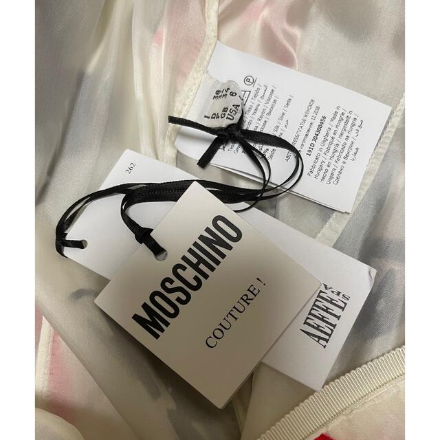 MOSCHINO(モスキーノ)のMOSCHINO COUTURE!ハート柄シルクワンピース タグ付新品 レディースのワンピース(ひざ丈ワンピース)の商品写真