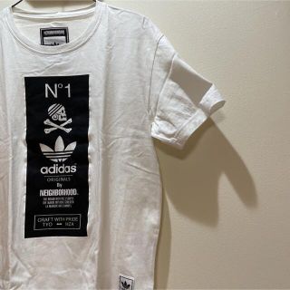 ネイバーフッド(NEIGHBORHOOD)のアディダスオリジナルス バイネイバーフッド デザインTシャツサイズM(Tシャツ/カットソー(半袖/袖なし))