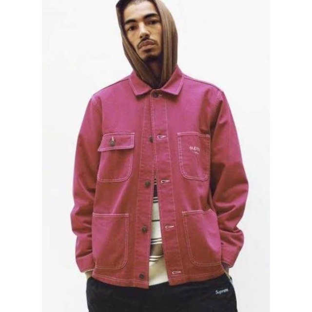 Supreme(シュプリーム)のsupreme denim chore coat jacket box logo メンズのジャケット/アウター(Gジャン/デニムジャケット)の商品写真