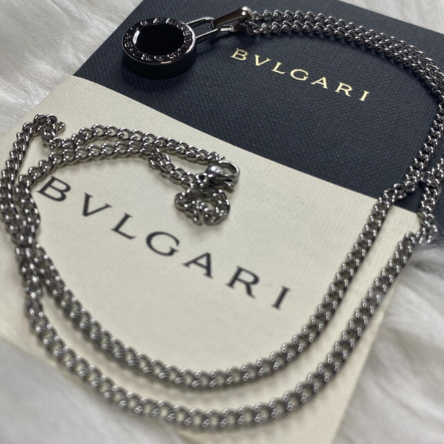 【新品正規品】BVLGARI ペンダント チャーム +チェーン 革紐 ネックレス